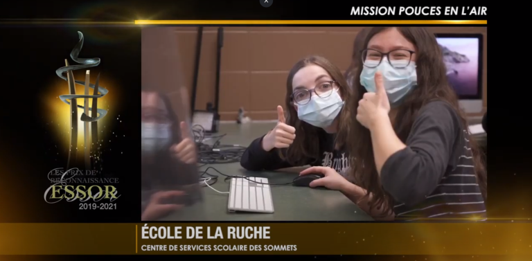 De jeunes cinématographes de l’école de la Ruche se démarquent dans le cadre des prix de reconnaissance Essor 2019-2021