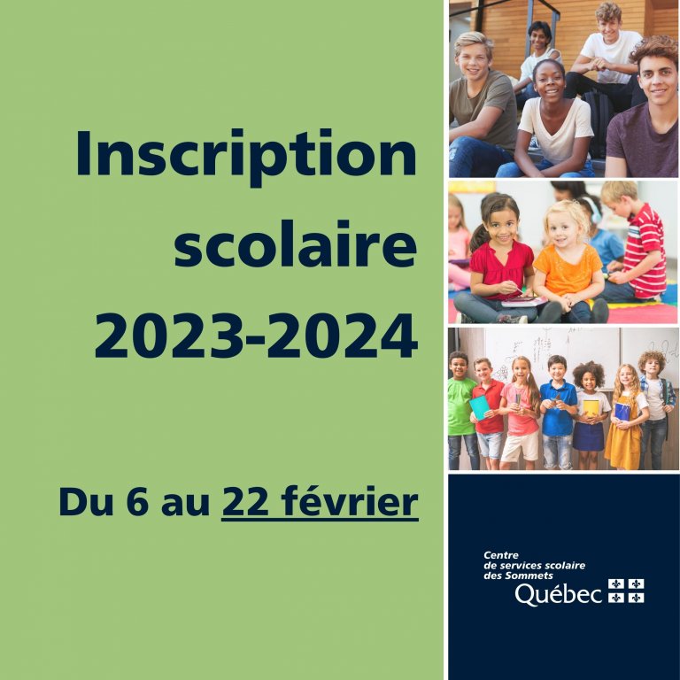 Prolongation de la période d’inscription annuelle des élèves jusqu’au 22 février 2023