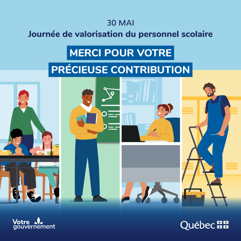 Journée de valorisation du personnel de soutien scolaire – 30 mai