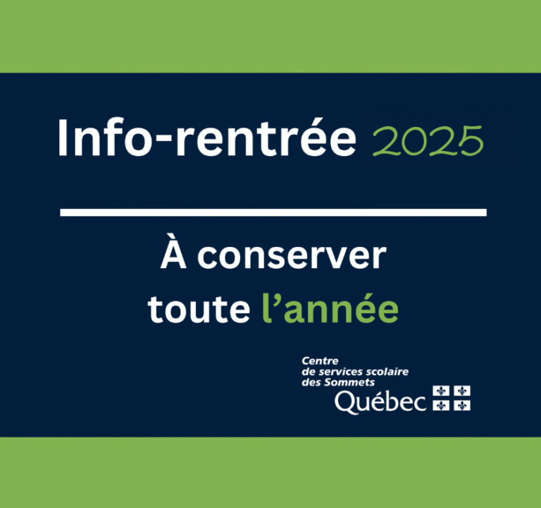 Info-rentrée 2025