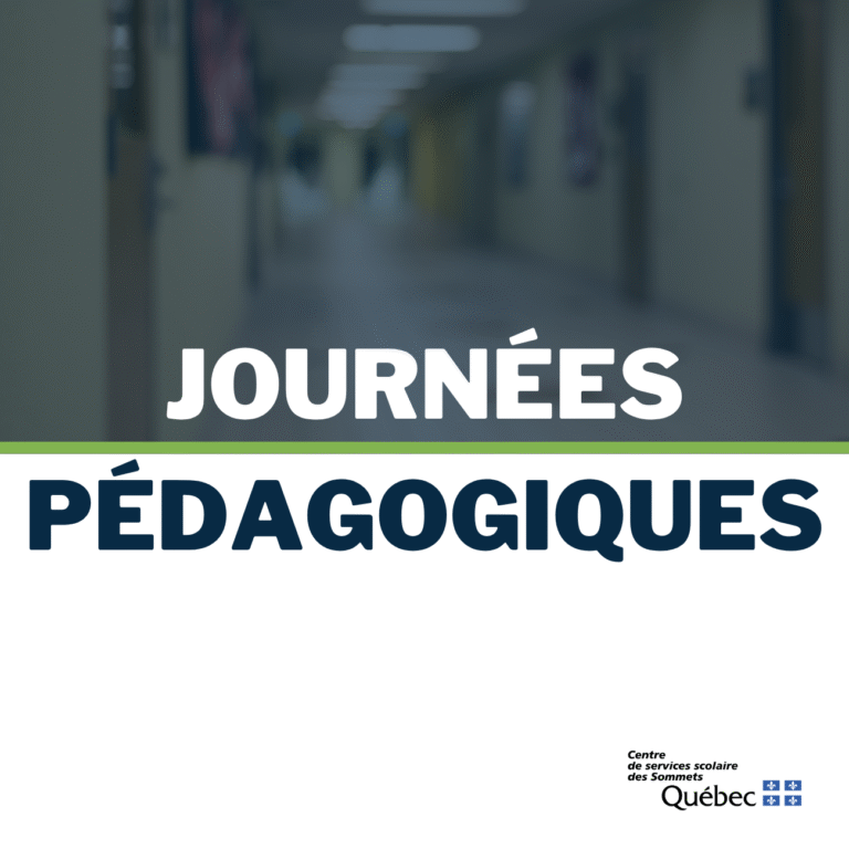 Journées pédagogiques – 21, 22 et 25 août 2025