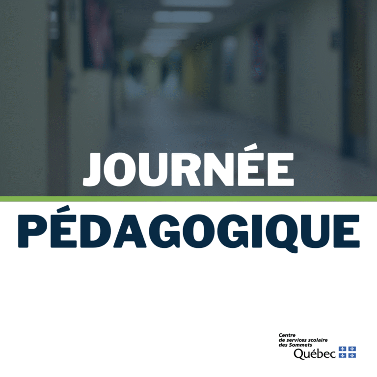 Journée pédagogique – Vendredi 19 septembre 2025