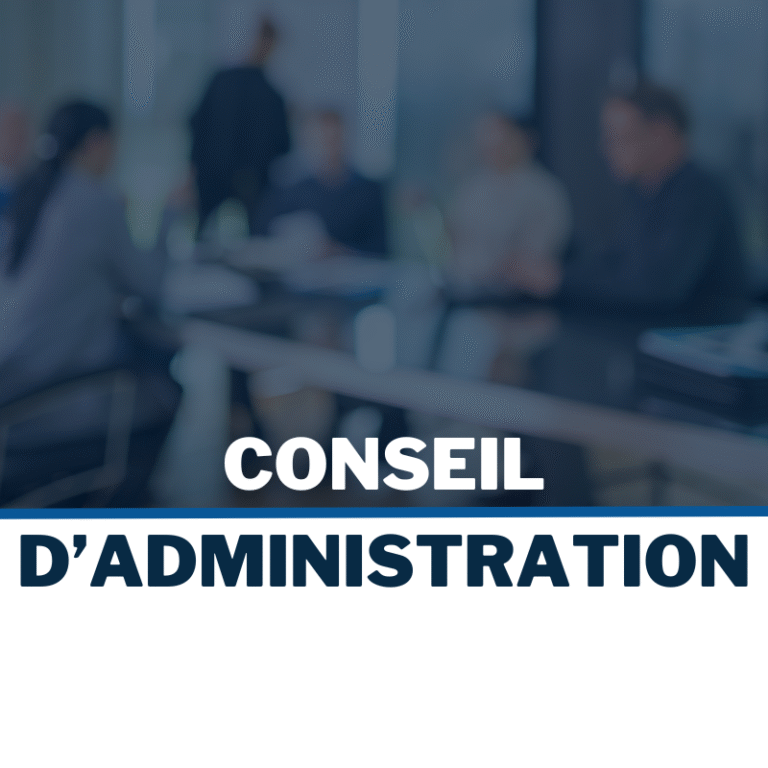 Séance ordinaire du conseil d’administration – 25 novembre 2025
