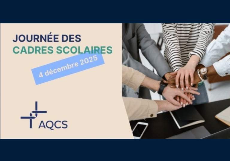 Encadrer, soutenir, inspirer : merci à nos cadres scolaires!