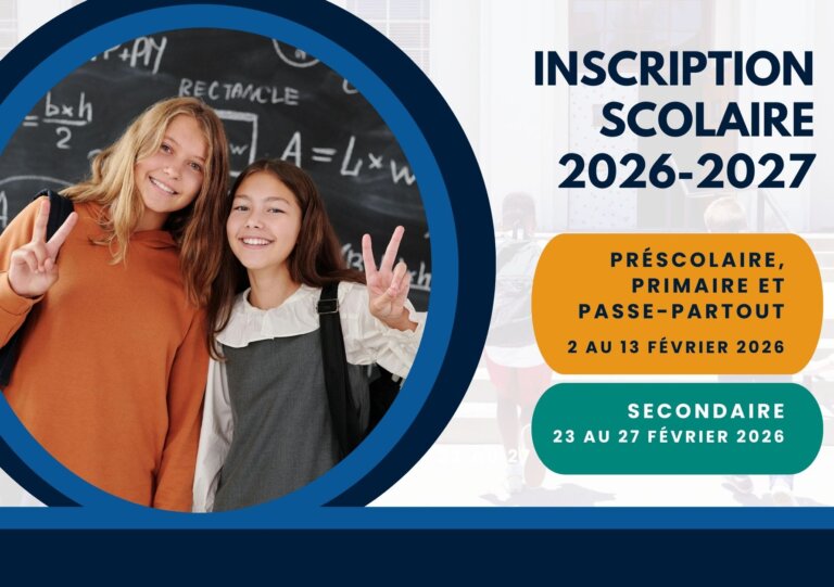 Inscriptions scolaires 2026-2027 : tout ce qu&rsquo;il faut savoir