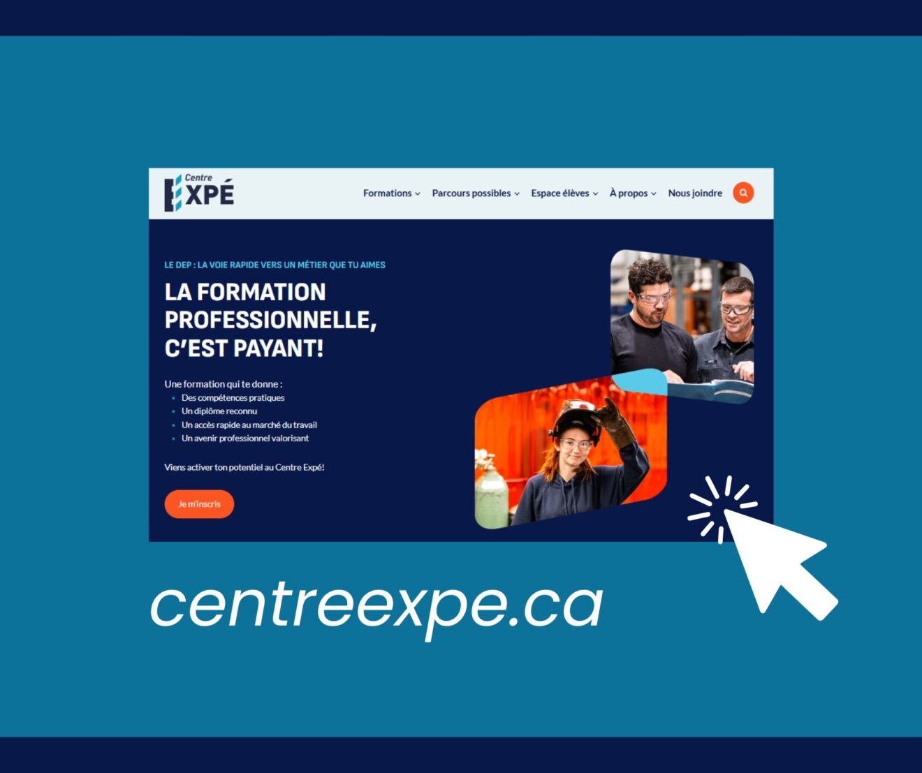 Nouveau site Web du Centre de formation professionnelle Expé maintenant ...