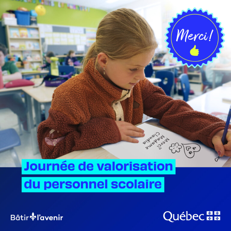 Journée de valorisation du personnel scolaire – Des personnes engagées, des élèves soutenus