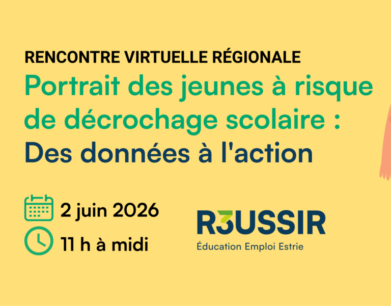 Webinaire : Portrait des jeunes à risque de décrochage scolaire – Mardi 2 juin 2026